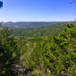 View from atop. Near Indiangrass Trail marker.